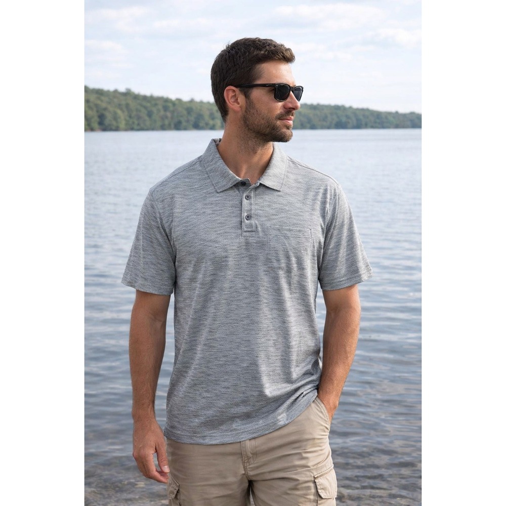 Ski-Doo Polo Grey Short Sleeves Men's‎ Size L - New With Tags